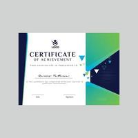 certificate design with background vector