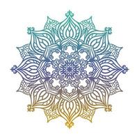 Gradient mandala background vector