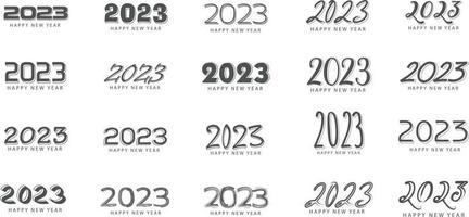 feliz año nuevo 2023 vector