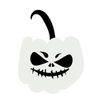 Autumn halloween scary pumpkin. Harvest season. vector