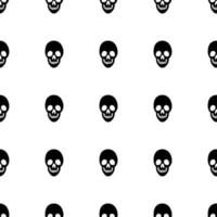 Black skeletons in various poses pattern. Halloween design. Perfect for fall, holidays, fabric, textile. Seamless repeat swatch. vector