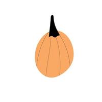 símbolo de agricultura de planta de calabaza de otoño. decoración de otoño comida fresca y saludable. vector