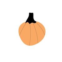 Autumn pumpkin plant Agriculture symbol. Fall decor. Fresh healthy food. vector