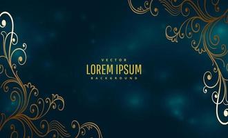 bokeh background with luxury style floral vector