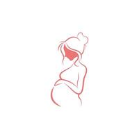 Pregnancy logo icon design illustration vector