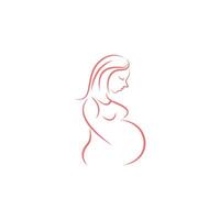 Pregnancy logo icon design illustration vector