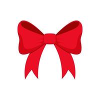 red ribbon bow  Vector