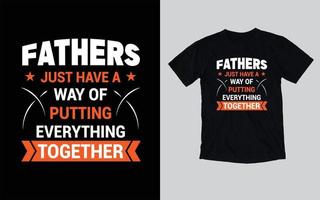 Father's day typography t-shirt design, happy father's day vector