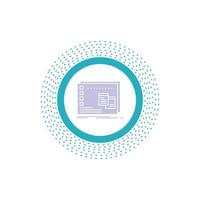 Window. Mac. operational. os. program Glyph Icon. Vector isolated illustration
