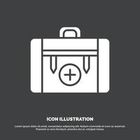 bag. camping. health. hiking. luggage Icon. glyph vector symbol for UI and UX. website or mobile application