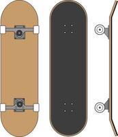 Vector set of skateboard