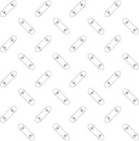 Vector seamless pattern of skateboard