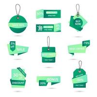 Vector stickers, price tag, banner, label. Coupon sale, offers and promotions vector template