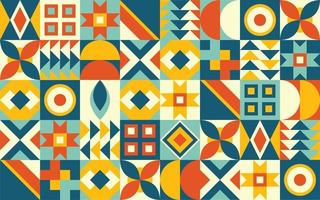 Abstract Geometric Mural Wallpaper Vector, Abstract Pattern, Mural Pattern, Colorful Vector