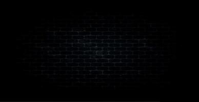 Panoramic dark background texture smooth brickwork - Vector