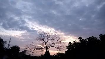 timelapse sky in the morning video