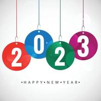 2023 new year card celebration holiday background vector