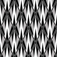 Geometric monochrome gray pattern. Abstract monochrome gray geometric diamond shape seamless pattern background. Use for fabric, textile, interior decoration elements, upholstery, wrapping. vector