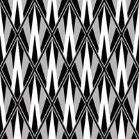 patrón gris monocromático geométrico. Fondo de patrón sin costuras en forma de diamante geométrico gris monocromo abstracto. uso para telas, textiles, elementos de decoración de interiores, tapicería, envoltura. vector