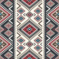 Ethnic geometric pattern. Ethnic geometric diamond shape vintage color stripes seamless pattern background. Ethnic Persian carpet, rug geometric pattern design for interior decoration elements. vector