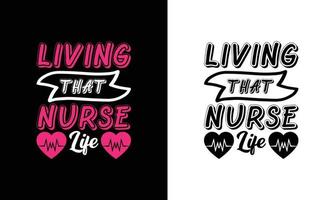 Nurse Quote T shirt design, typography vector