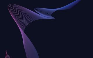 Wave of the blue colored lines. High resolution vector