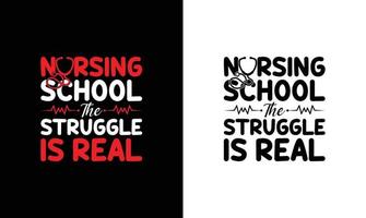 Nurse Quote T shirt design, typography vector