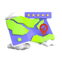 3d map icon illustration png