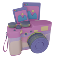 3D Camera Object With High Quality Render png