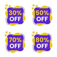 Sale Label Collection vector