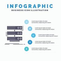 server. storage. rack. database. data Infographics Template for Website and Presentation. GLyph Gray icon with Blue infographic style vector illustration.