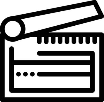 Action Board Clapboard Clapper Clapperboard  Blue and Red Download and Buy Now web Widget Card Templ vector