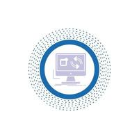 update. app. application. install. sync Glyph Icon. Vector isolated illustration