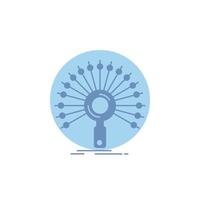 Data. information. informational. network. retrieval Glyph Icon. vector
