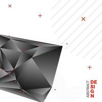 diseño de fondo de triángulo borroso de vector negro. fondo geométrico en estilo origami con degradado