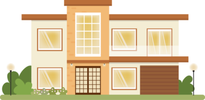 modern house flat style png