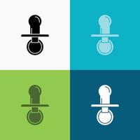 nipple. baby. dummy. pacifier. kids Icon Over Various Background. glyph style design. designed for web and app. Eps 10 vector illustration
