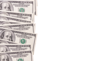 papel moneda, dólares estadounidenses. fondo transparente. png. png