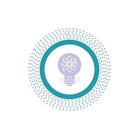 idea. innovation. light. solution. startup Glyph Icon. Vector isolated illustration