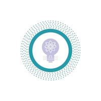 idea. innovation. light. solution. startup Glyph Icon. Vector isolated illustration