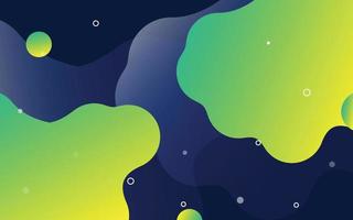 Banner with flowing liquid shapes. Set of abstract gradient modern elements. Template for the design of a logo. vector