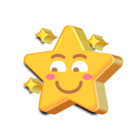 emoji estrela fofa png