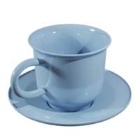 pastello colore ceramica caffè tazza isolato transparant sfondo. png