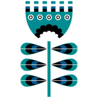 Scandinavian Folk Art Flower png