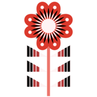 Scandinavian Folk Art Flower png