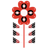 Scandinavian Folk Art Flower png