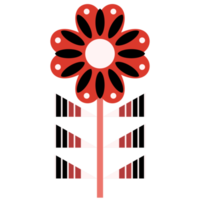 scandinavian folk konst blomma png