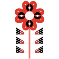 flor de arte popular escandinava png