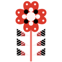 Scandinavian Folk Art Flower png