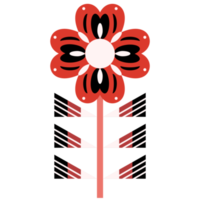 flor de arte popular escandinavo png